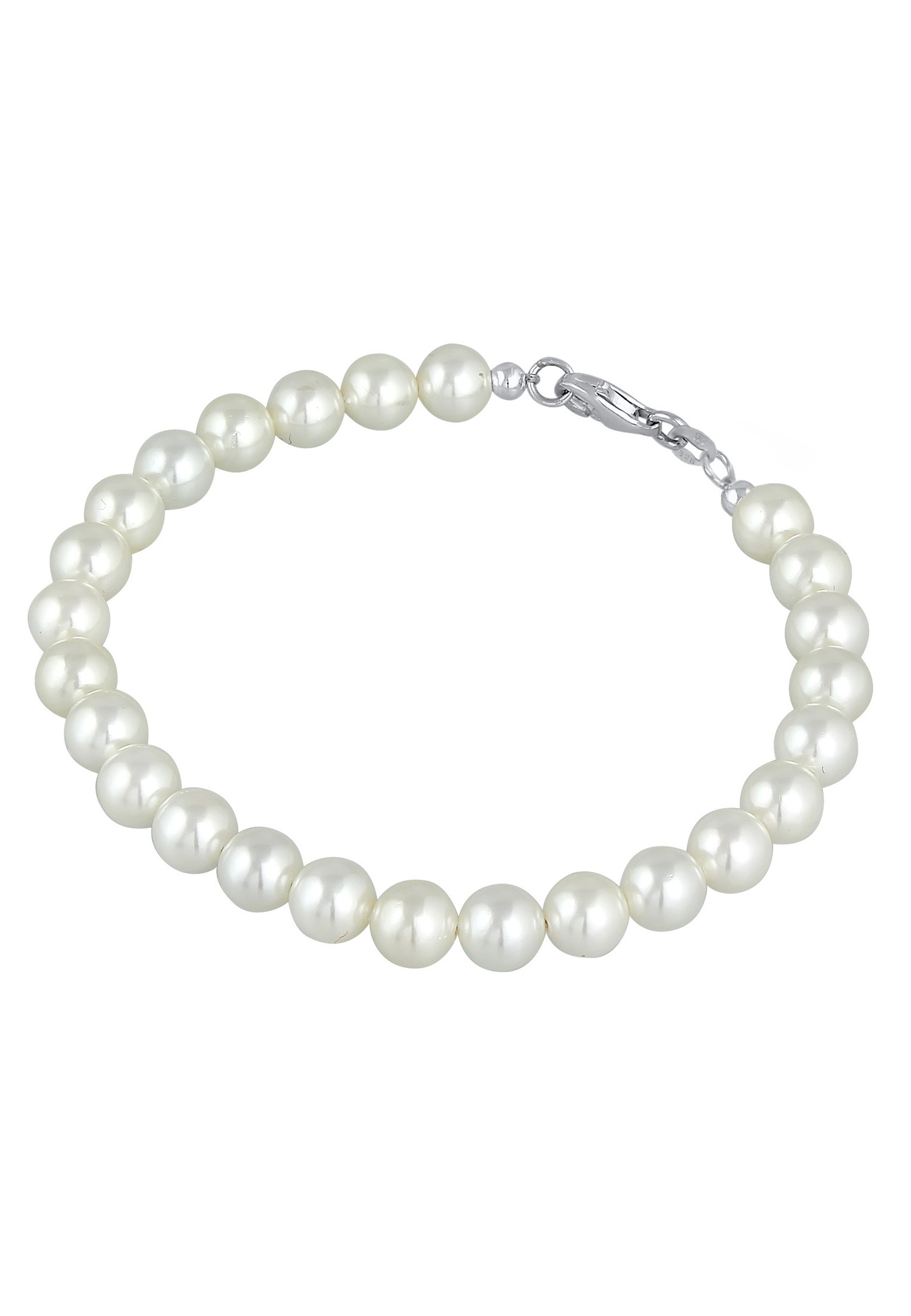 Elli Femmes Classique avec Perles de Coquillage en Argent Sterling 925