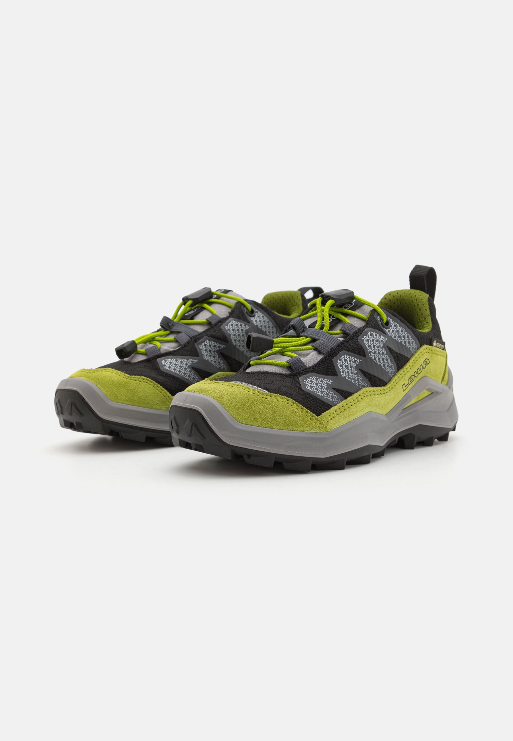 Lowa MADDOX PRO - Wandelschoenen - zwart/limoen