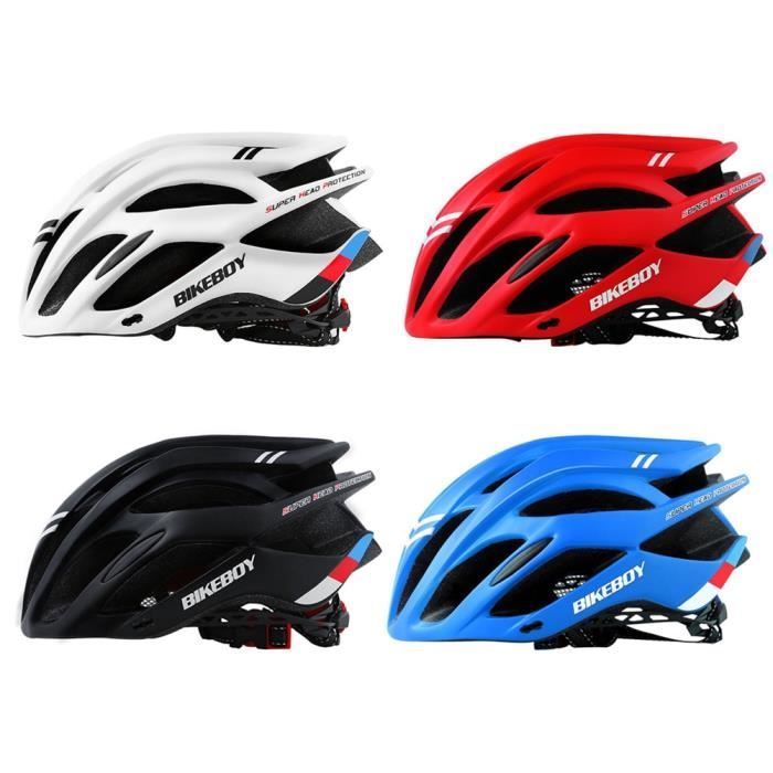 Fietshelm, mountainbikehelm voor mannen en vrouwen, verstelbare sportfietshelm voor racefietsen - D Wit[F65]