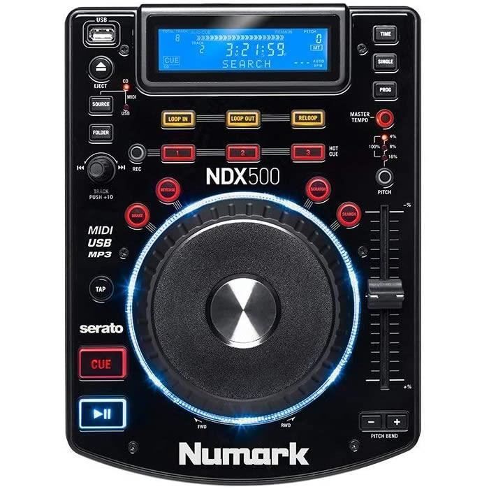 Numark NDX500 Lettore CD - Lettore multimediale USB-CD e software di controllo con jog wheel touch, interfaccia Audi 19261