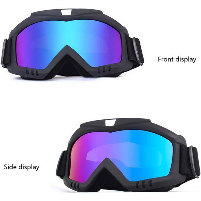 Gafas de esquí y snowboard - 1 unidad - Policarbonato - Antivaho y protección UV - Para esquí y ciclismo - Unisex