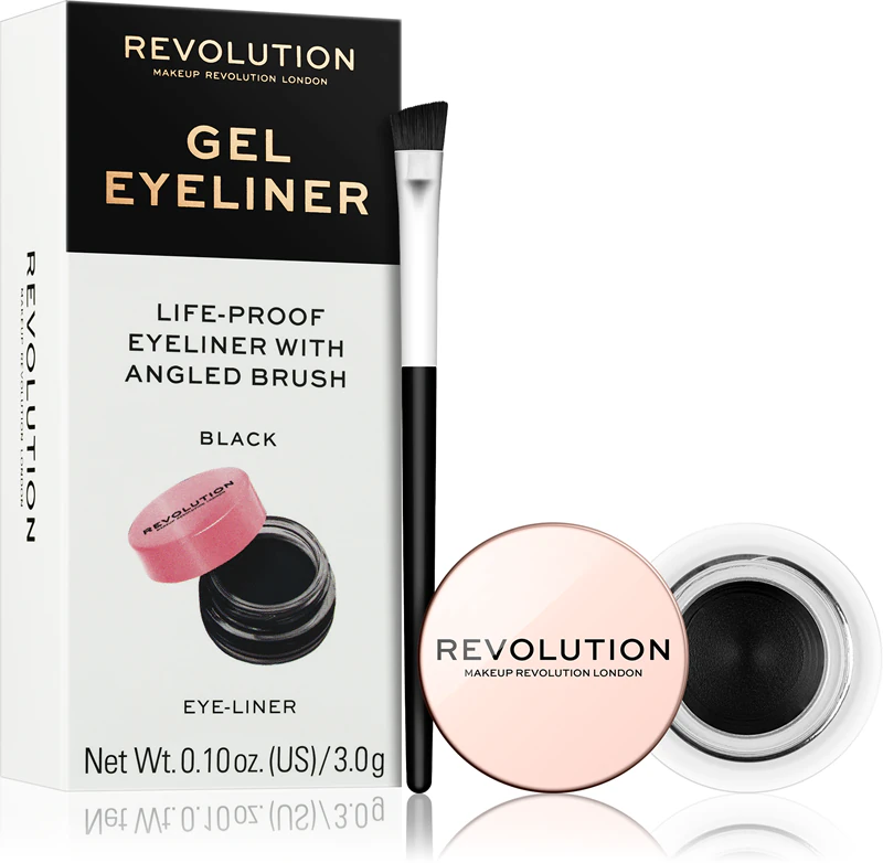Revolution Gel Eyeliner Pot delineador em gel com pincel