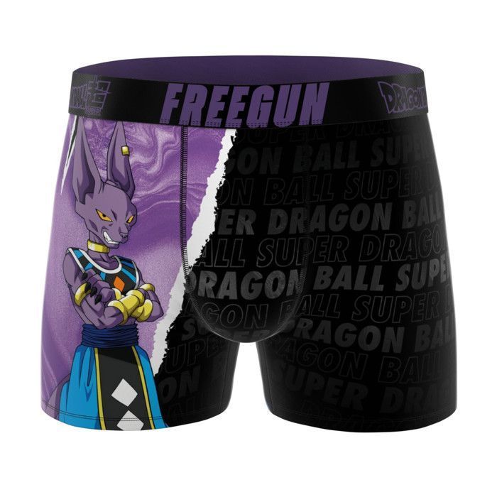 Boxer da uomo Freegun DRAGON BALL SUPER, Intimo da uomo - Viola (confezione da 4)