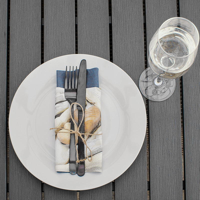 Set di posate da cucina da 16 pezzi, nero opaco