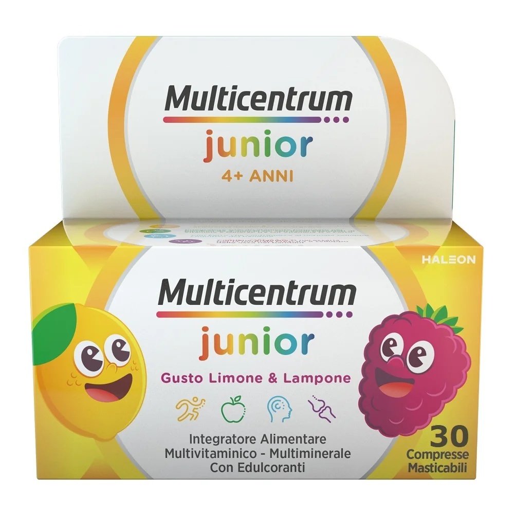 Multicentrum Multicentrum Junior 30 comprimidos mastigáveis Multivitamínico para crianças de 4 a 12 anos