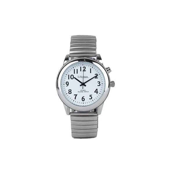 Relógio Atômico Falante Lifemax RNIB - Pulseira de Couro Masculina