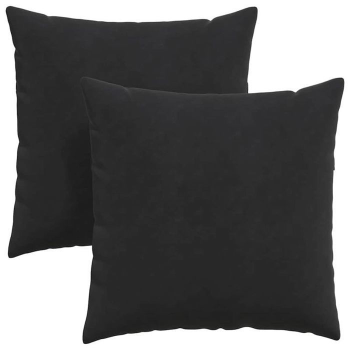 Coussins de canapé - VIDAXL - 80 x 80 cm - Velours côtelé premium - Déhoussable zippé - Rembourrage polyester