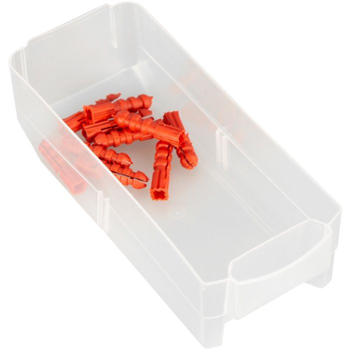 Caja de almacenamiento - TECTAKE - Juego de 2 unidades de almacenamiento con cierre de rosca y 41 cajones transparentes extraíbles y apilables - Negro/Blanco