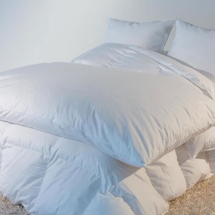 Édredon naturel Eco Castex - 200x170cm  blanc 30% duvet