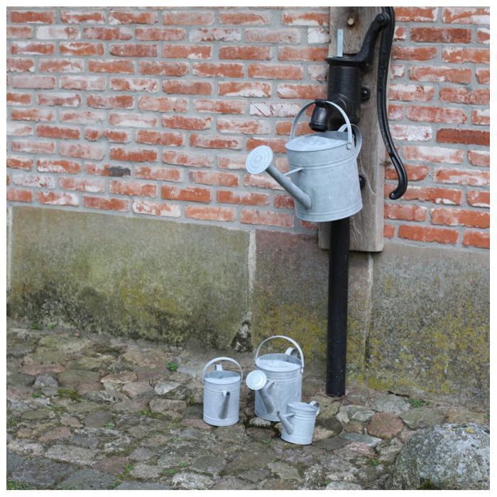 Arrosoir extérieur - L 10,6 x l 22,8 x H 12,4 cm - Zinc