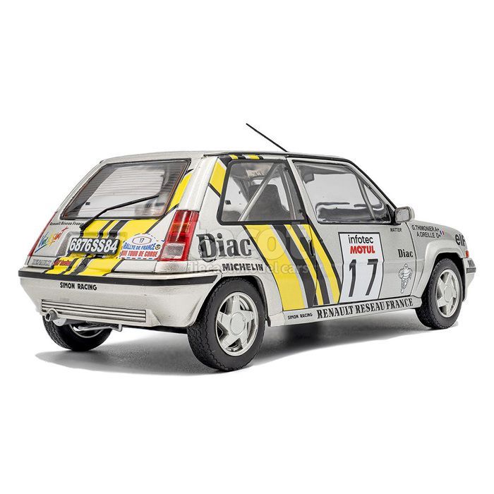 Voiture miniature - SOLIDO - Renault Supercinq GT Turbo Tour de Corse 1989 - 1/18 - Métal monté - S1810005