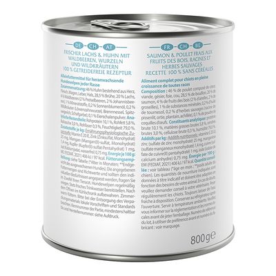 Piccolo Lupo della Natura Selvaggia 6 x 800 g