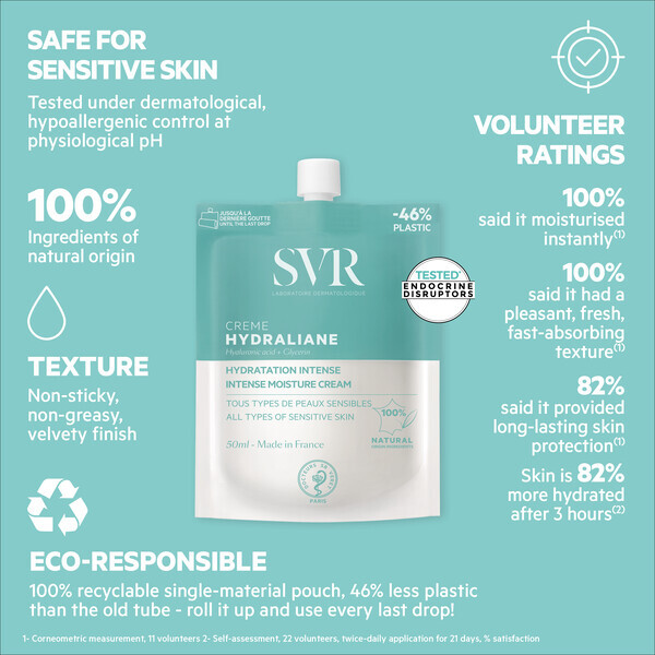 SVR HYDRALIANE Intenzivní hydratační krém s kyselinou hyaluronovou 50 ml