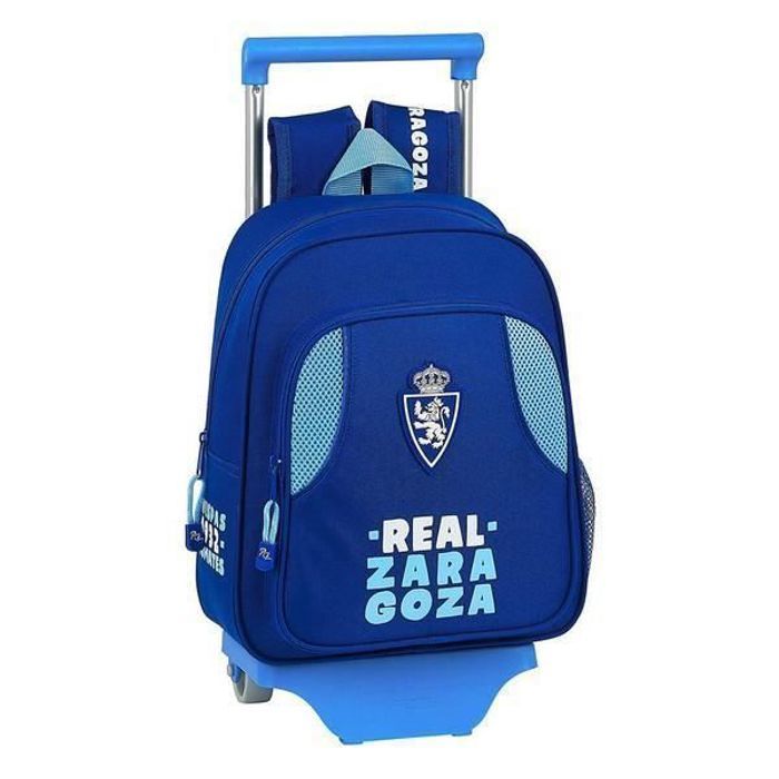 Cartable à roulettes - Real Zaragoza - 705 - Bleu - Bleu clair - Enfant