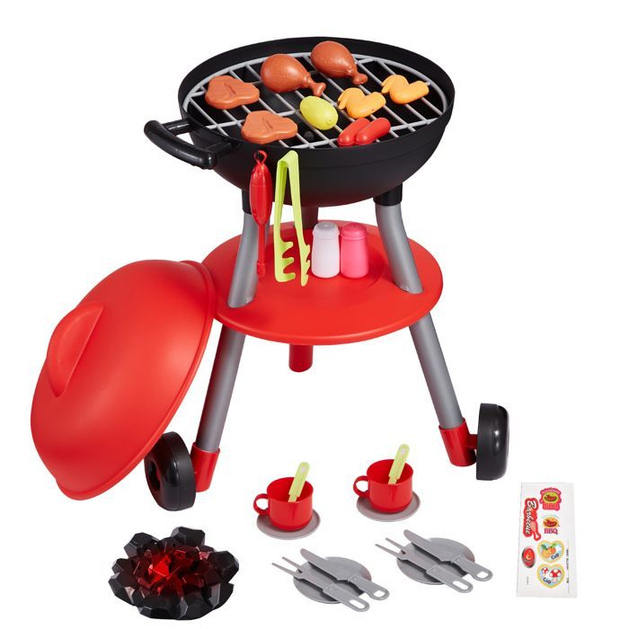 VEVOR 28-delige speelgoedbarbecueset - Keukenspeelgoedset voor kinderen - met geluid en licht - Verjaardagscadeau