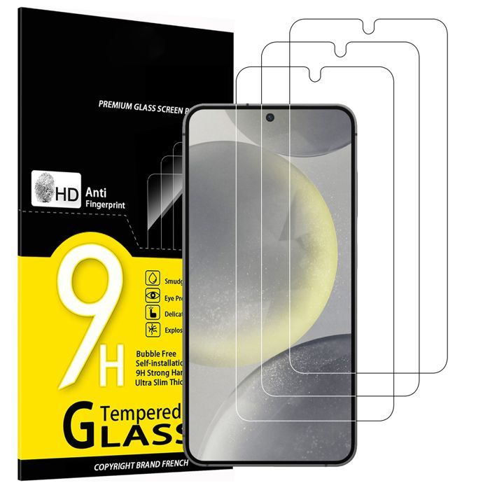 3er-Pack Schutzglas für Samsung Galaxy S24 5G – Effektiver Kratzschutz – Blasenfrei