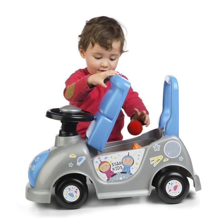 CHICOS Starkids Blauw Loopauto - Voor baby's van 10 maanden tot 3 jaar - Duurzaam en stevig plastic