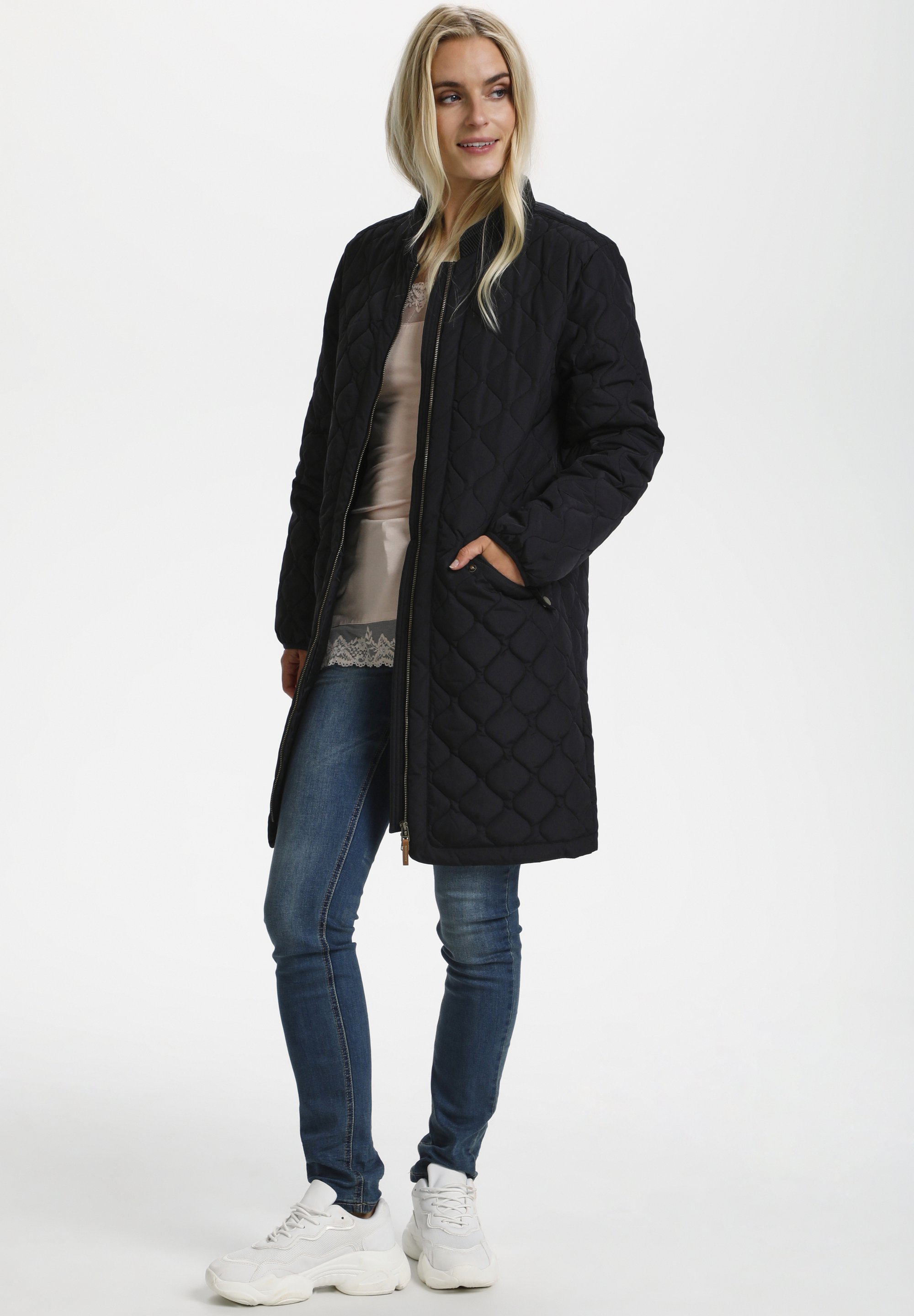 Crème ARWEN - Veste légère - noir profond