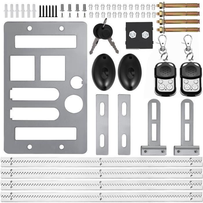 Ouvre-porte automatique coulissant - VEVOR - 600KG Motorisation portail coulissant - Télécommande 30,5 m