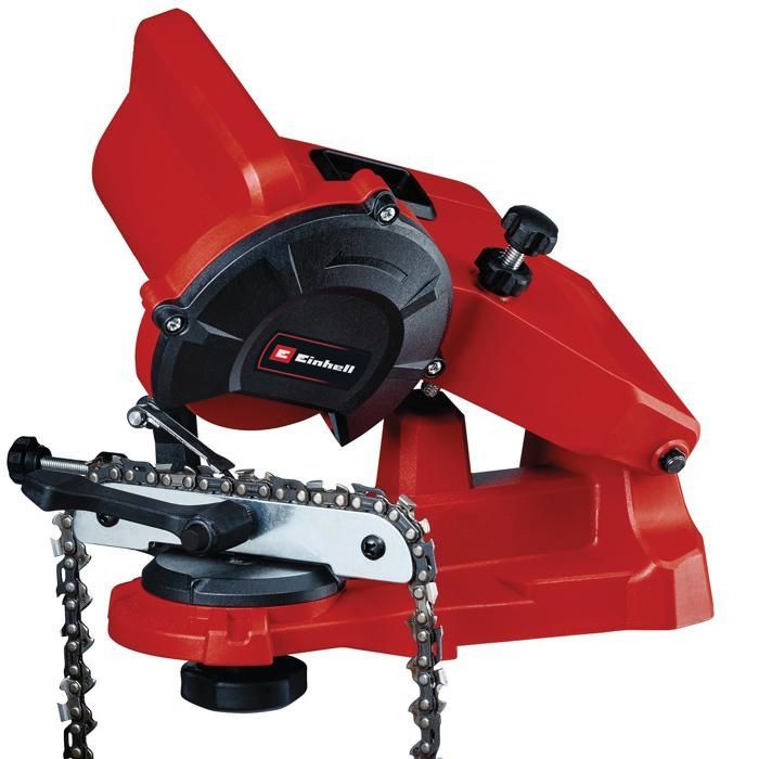 Afilador de cadena para motosierra Einhell GC-CS 85 E (85 W, grosor de la muela abrasiva: 3,2 mm). Incluye 1 muela abrasiva.