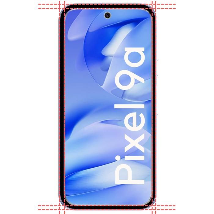 Custodia antiurto - Phonillico® - Google Pixel 9a - Flessibile - Trasparente - 2 pellicole protettive in vetro temperato