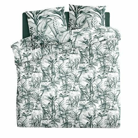 KOMPLET POŚCIELI z nadrukiem Troki Jouy 240 x 220 cm BAWEŁNA