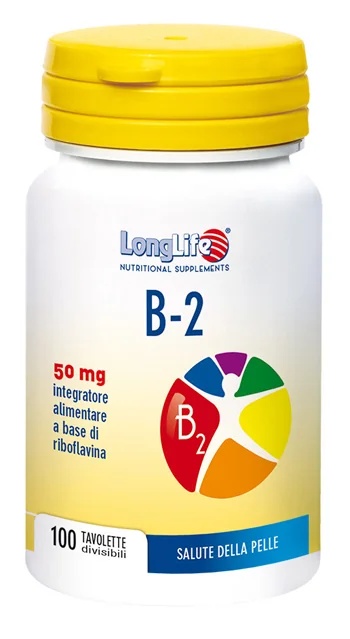Long Life Vitaminesupplement LongLife B2 50mg 100 tabletten