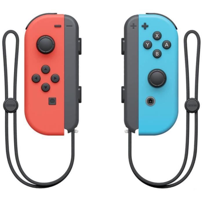 Pack Nintendo : Console Nintendo Switch - Modèle OLED • Néon + Disney Illusion Island + Pochette Splatoon 3