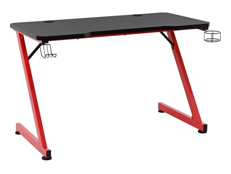 Biurko gamingowe Graz 120 cm czarno-czerwone