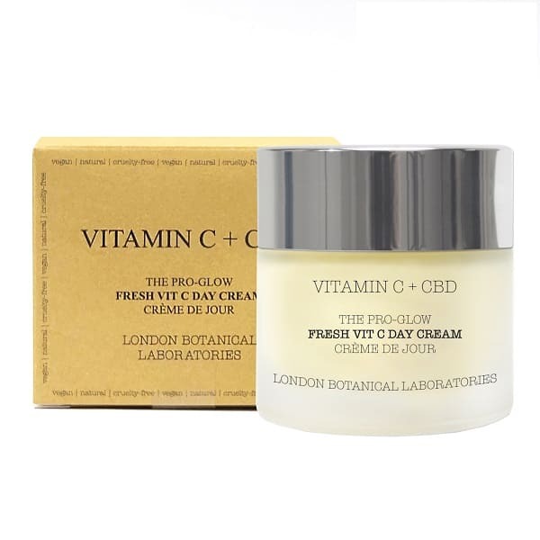 Crème de jour à la vitamine C et au CBD des Laboratoires botaniques de Londres