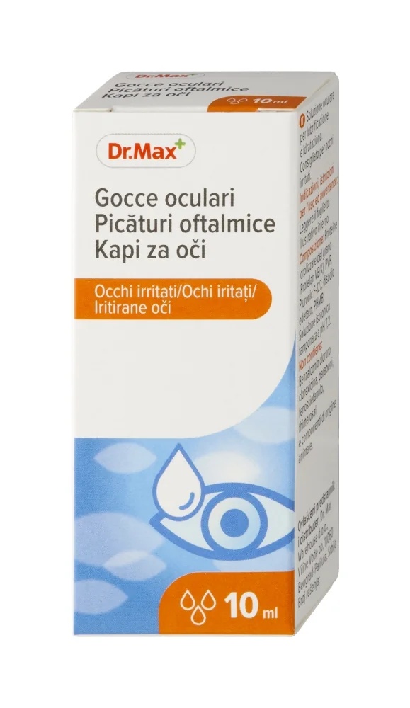 Colírio Dr. Max para irritação ocular, 10 ml. Cuidados com os olhos.