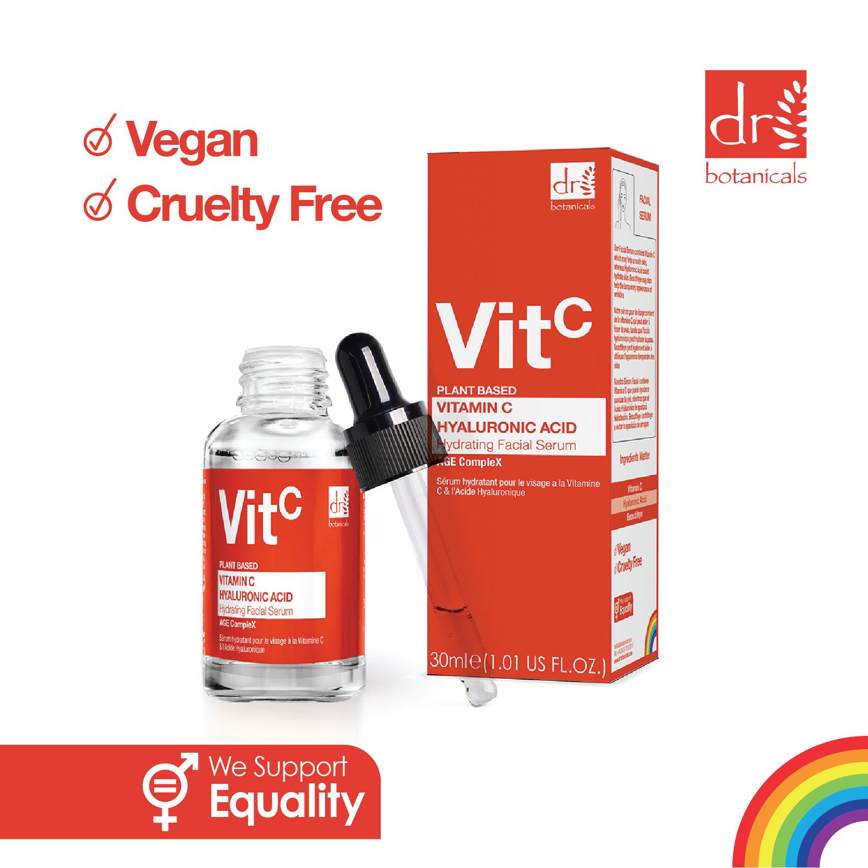 Hidratantni serum za lice s vitaminom C i hijaluronskom kiselinom Serumi