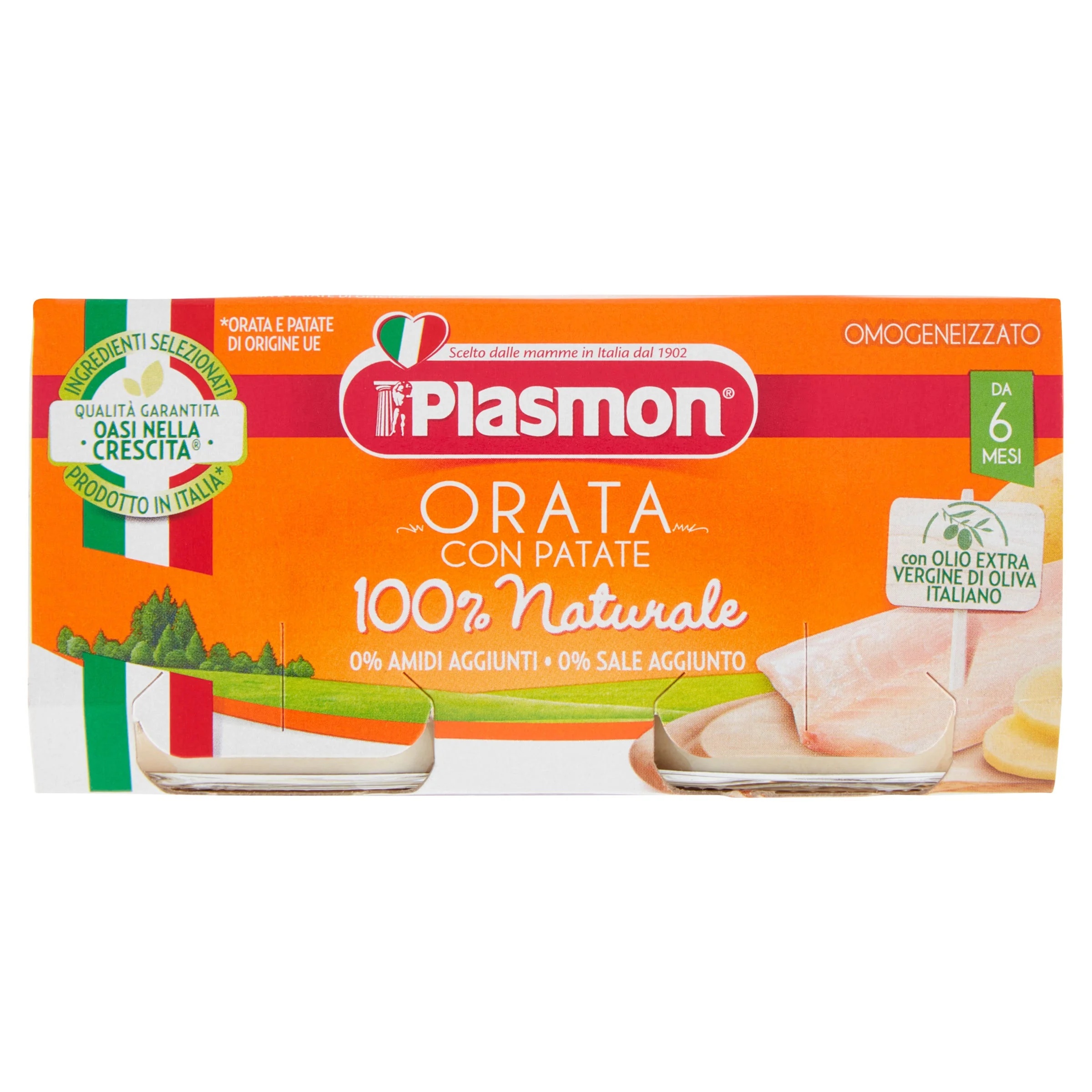 Plasmon Dourada homogeneizada Plasmon 2 unidades x 80 g alimento infantil