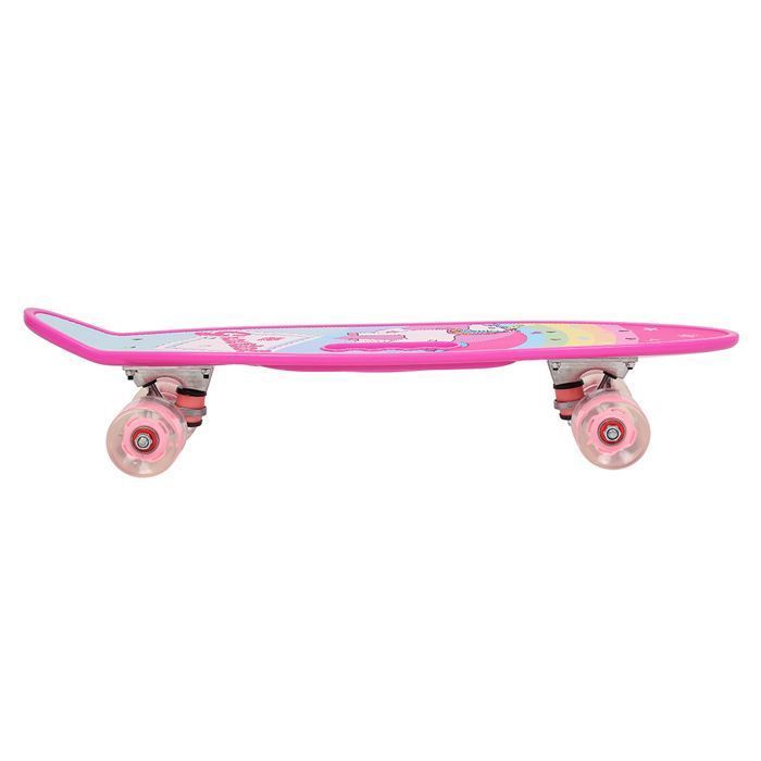 YIYI. PATÍN CON RUEDAS DE PU CON LUCES INTERMITENTES - PATÍN INFANTIL - 61*18*12.5CM - ROSA.