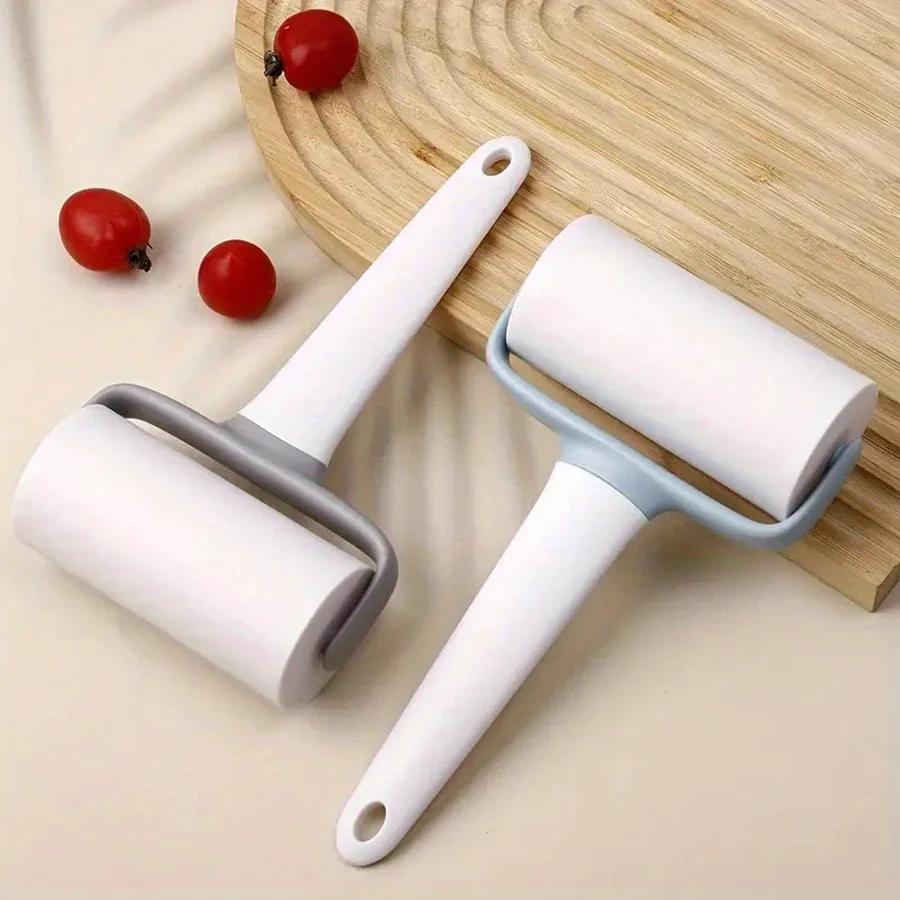 Rouleau à pâtisserie manuel avec poignée (1 pièce), rouleau rectangulaire pour la cuisson domestique, la préparation de pâtes à raviolis et autres préparations à base de pâte à pâtes.