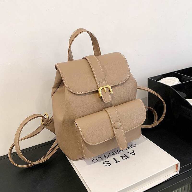 Nouveau sac à dos pour femmes 2021, sac à dos de voyage en cuir PU, sac à main, sac d'école pour filles, sac bandoulière, Mochila5color