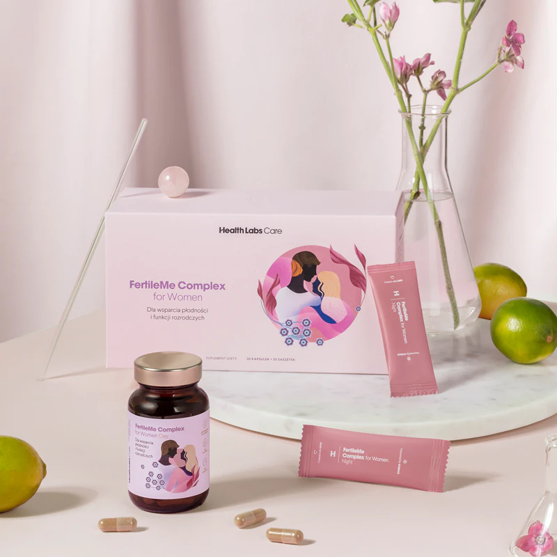 Cápsulas de suplemento alimentar Health Labs Care FertileMe Complex para mulheres, para aumentar a fertilidade feminina.