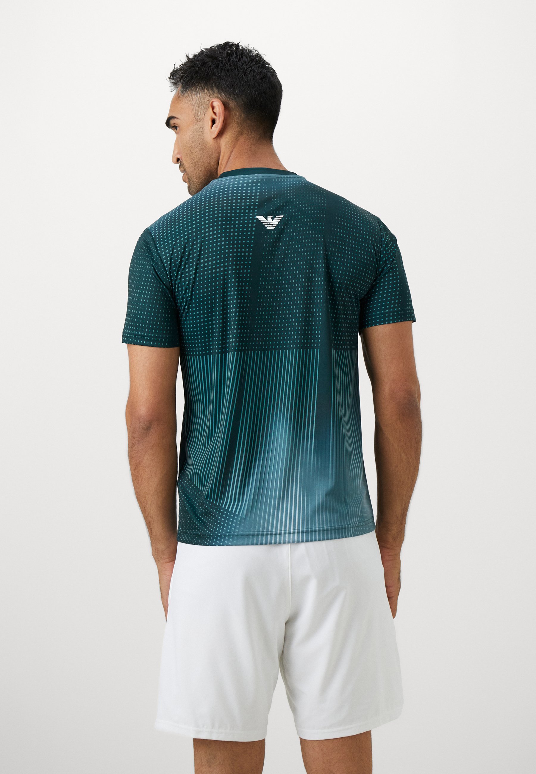 EA7 Emporio Armani TENNIS PRO TEE GRAPHIC - T-shirt de sport - vert fantaisie