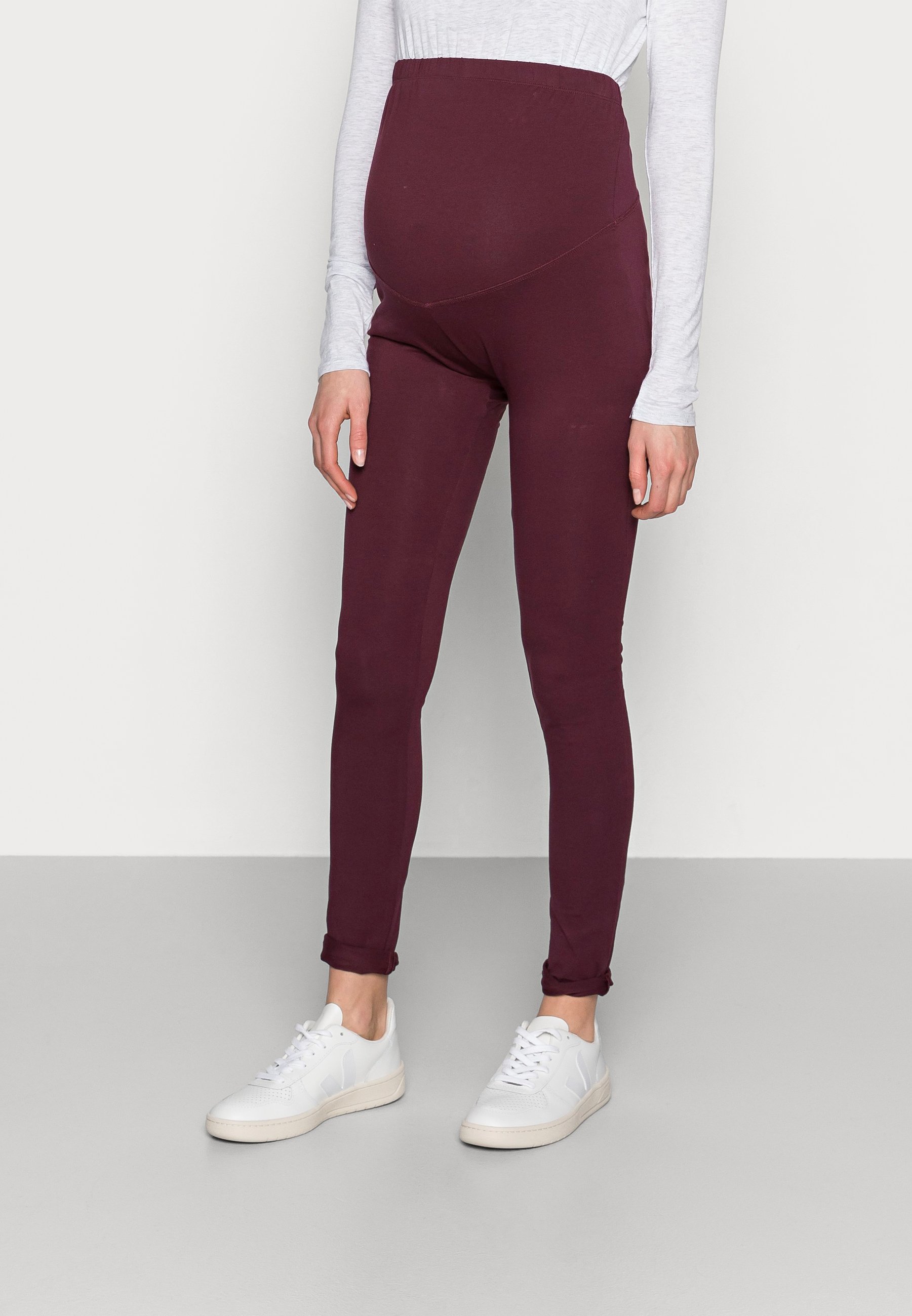 Anna Field MAMA 3er-Pack – Leggings – Hosen – Schwarz/Bordeaux/Dunkelblau