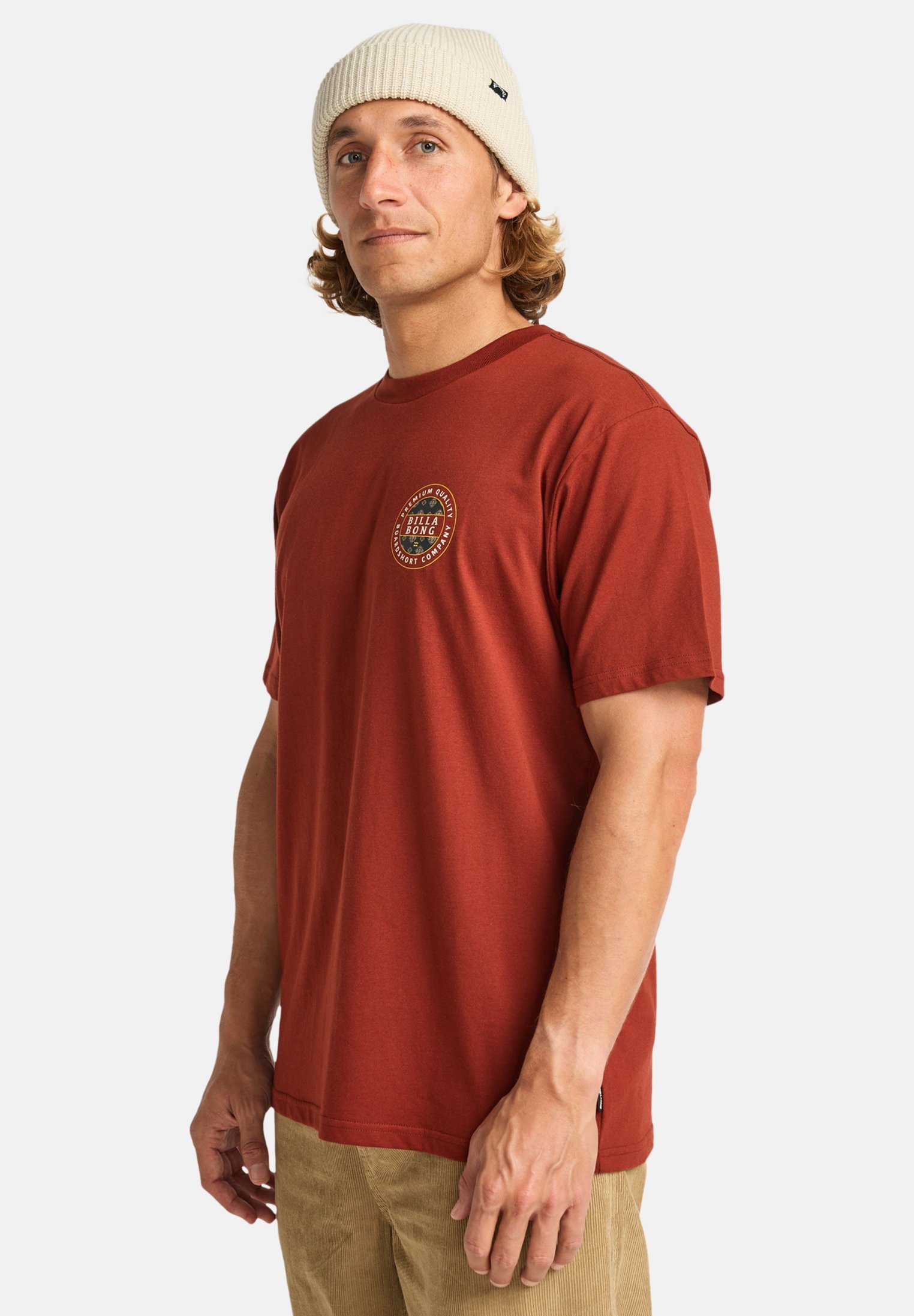 Billabong ROTOR FILL - Bedrukt T-shirt - baksteen