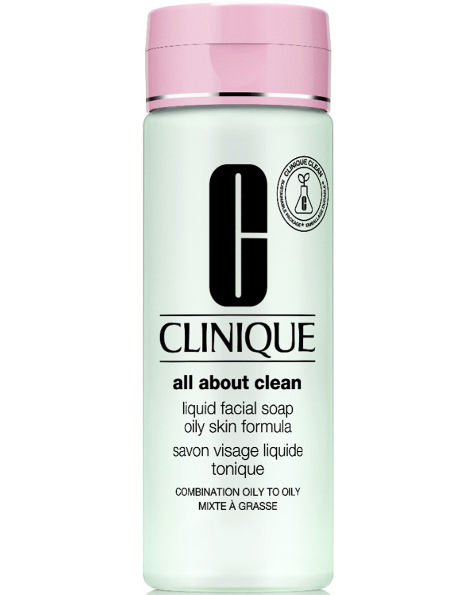 CLINIQUE ALL ABOUT CLEAN™ LIQUID FACIAL SOAP MILD - SKIN TYPE 3 & 4 CLEANSER - GEMENGDE TOT VETTE HUID - 3-STEP SYSTEM
