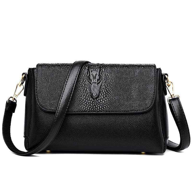 Sacs bandoulière en cuir PU de haute qualité à motif crocodile pour femmes, petits sacs carrés simples à découpe diagonale