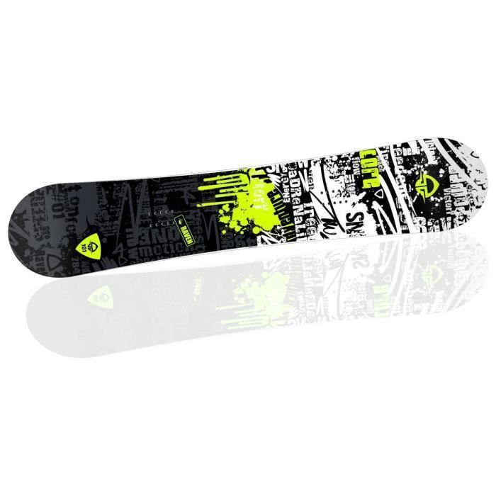 RAVEN Junior Core Snowboard - Soft Flex, Full Rocker - Reverse Camber - True Twin Shape