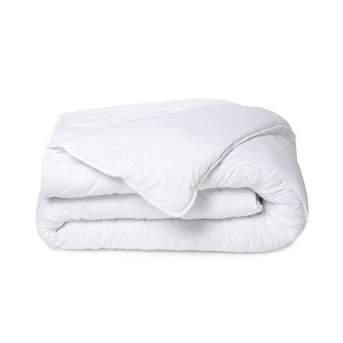 Milbenfreies Sommer-Set: Leichte Bettdecke 220 x 240 cm + 2 Kissen 60 x 60 cm + 1 Matratzenschoner 140 x 190 cm – BLAU CALIN