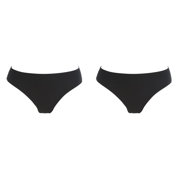 Kruidvat Láthatatlan Brazil Női Alsó<br>fekete, L-es méret, 2 darabos