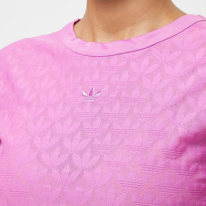 Crop top met mesh-stof