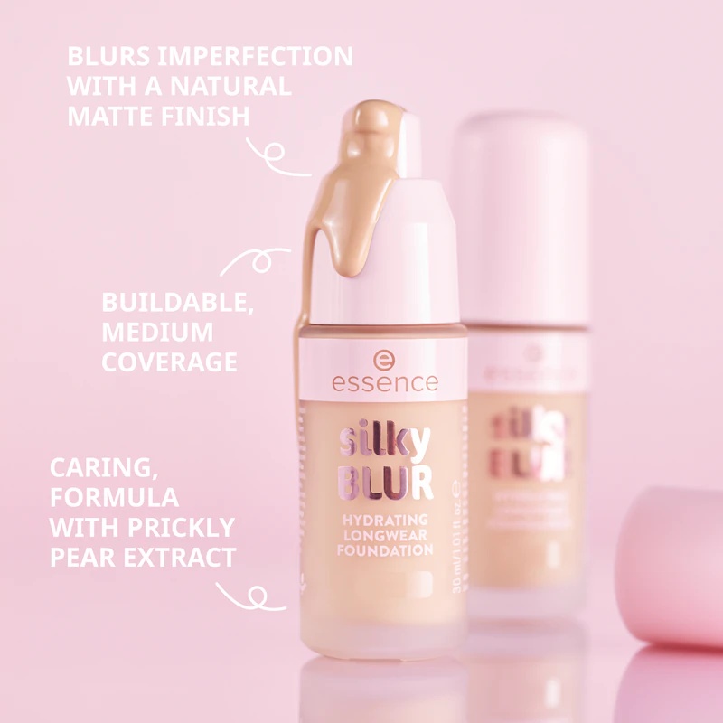 essence silky BLUR naravno prekrivna vlažilna podlaga matirajoča