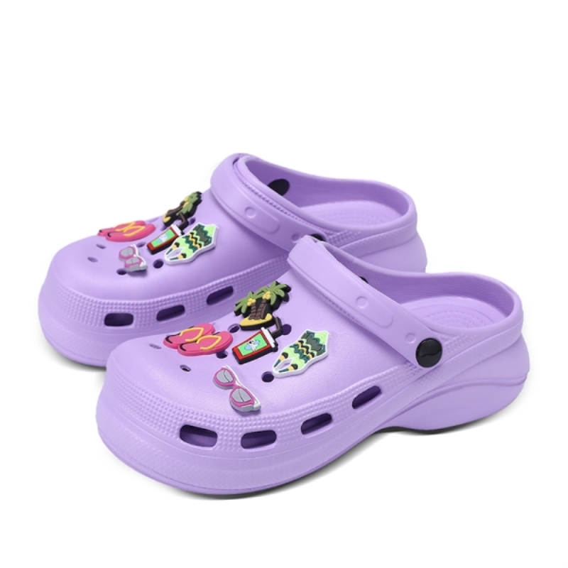 Sandalias de plataforma de moda para mujer, zuecos naranjas, sandalias de cuña para mujer, tacones altos, sandalias casuales para playa y jardín.