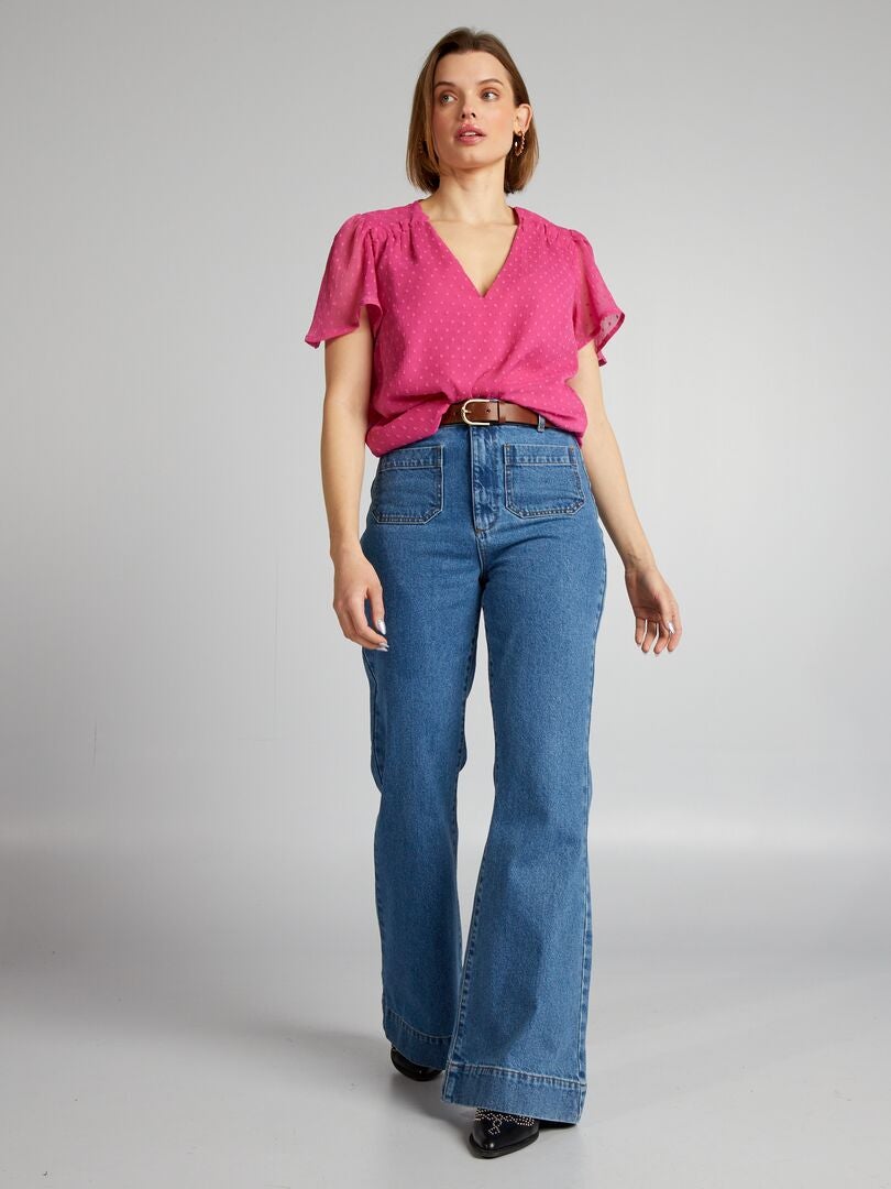 Plumetis blouse - ROZE