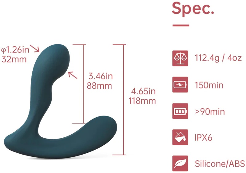 Stimulator prostate Magic Motion Solstice X z aplikacijo za upravljanje